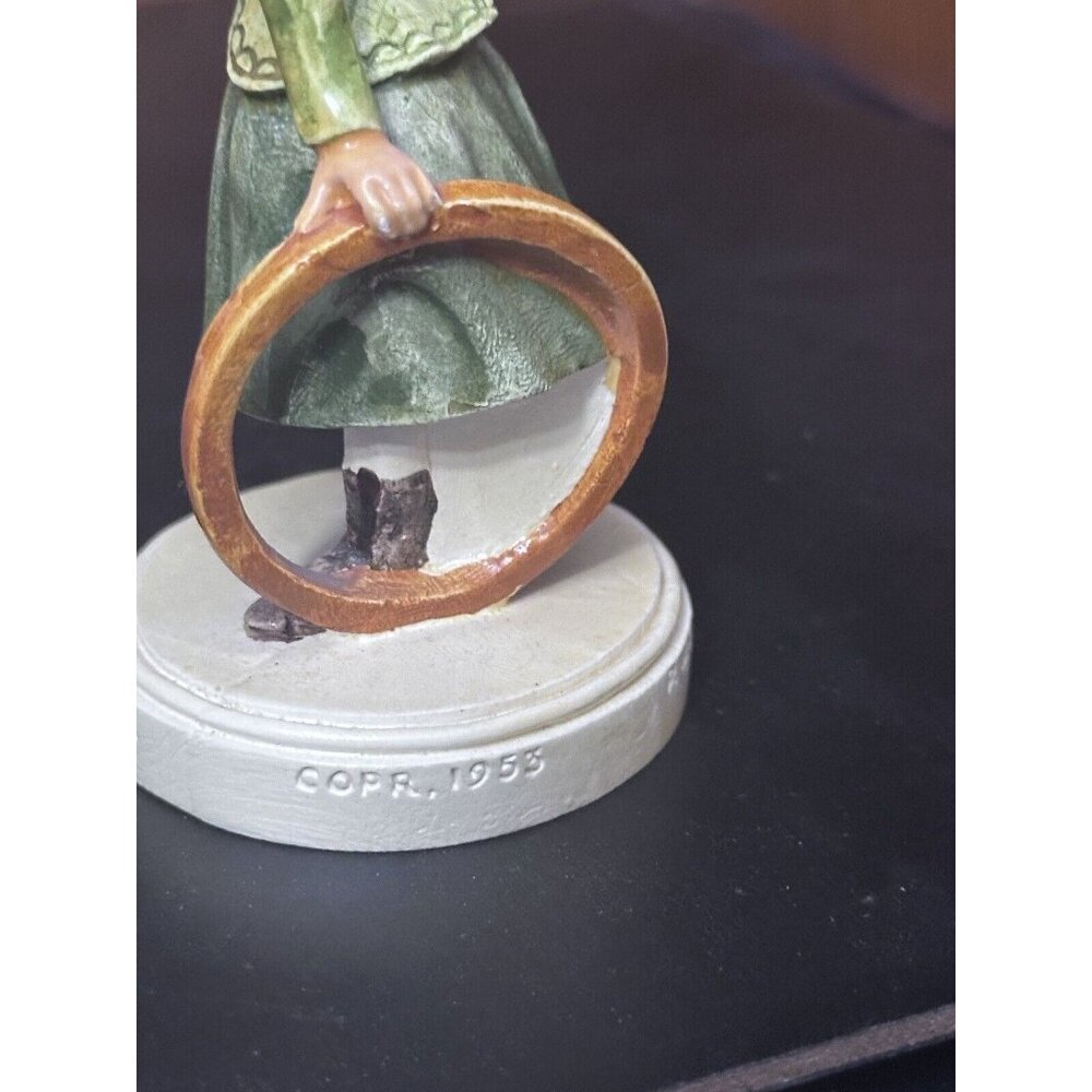 Sebastian Miniature Games‎ in the Springtime Girl Figurine Vintage COPR. 1953 - Picture 5 of 9